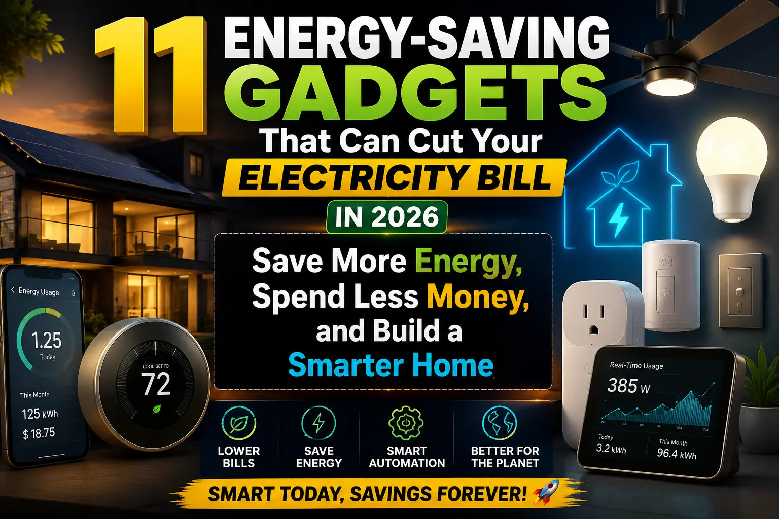 11 Energy-Saving Gadgets That Can Cut Your Electricity Bill in 2026