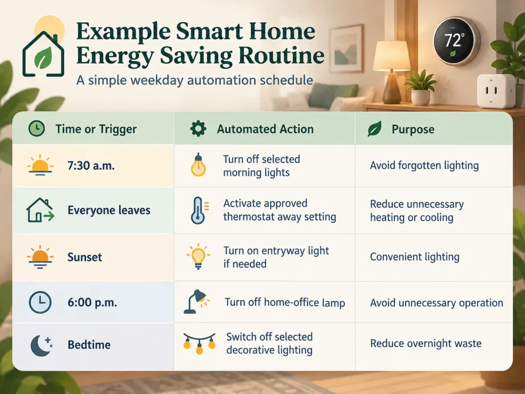 Smart Home Energy Saving Routine A Realistic Smart Home Energy Saving Routine Example